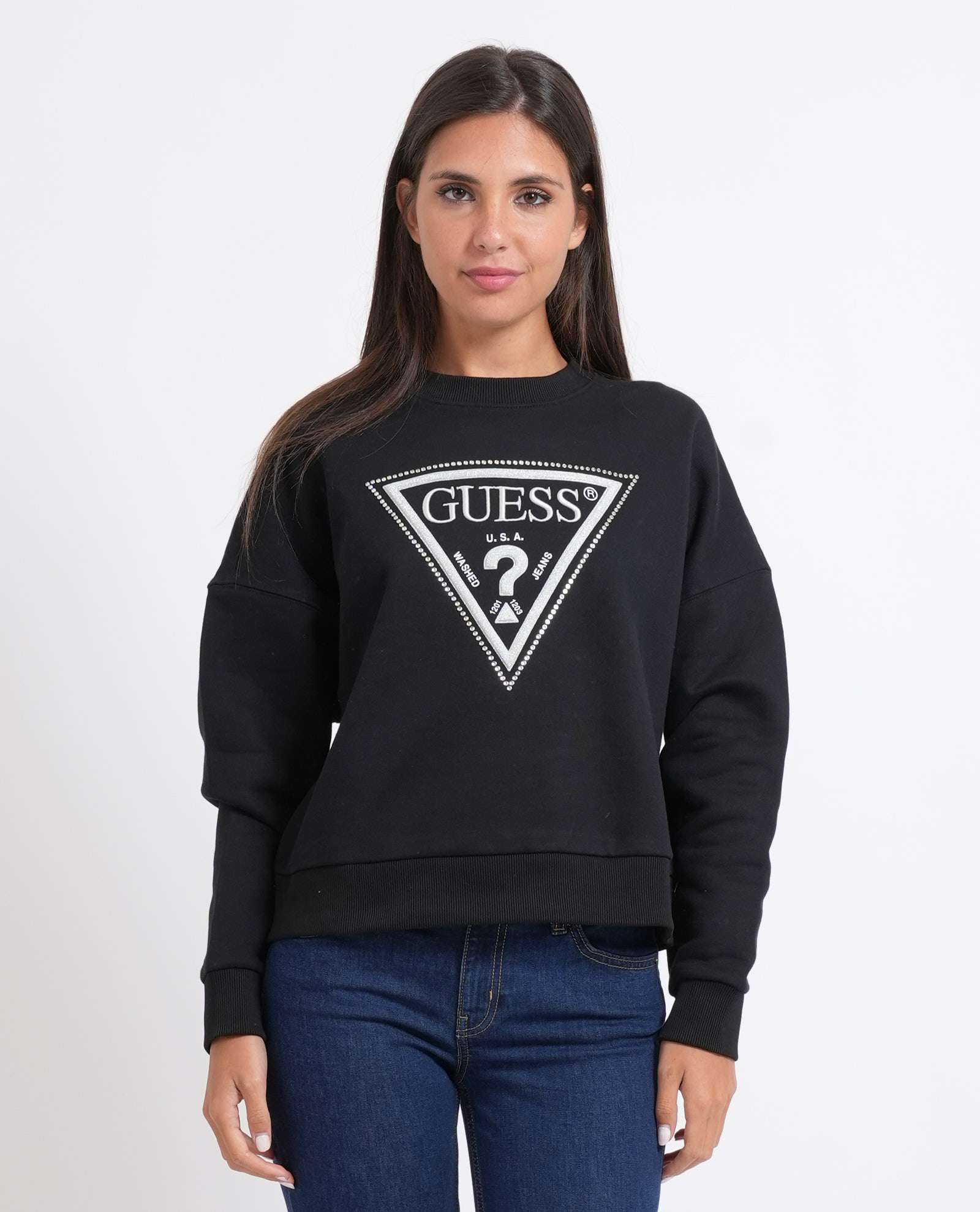 Guess Sweaters In Nero Scuri