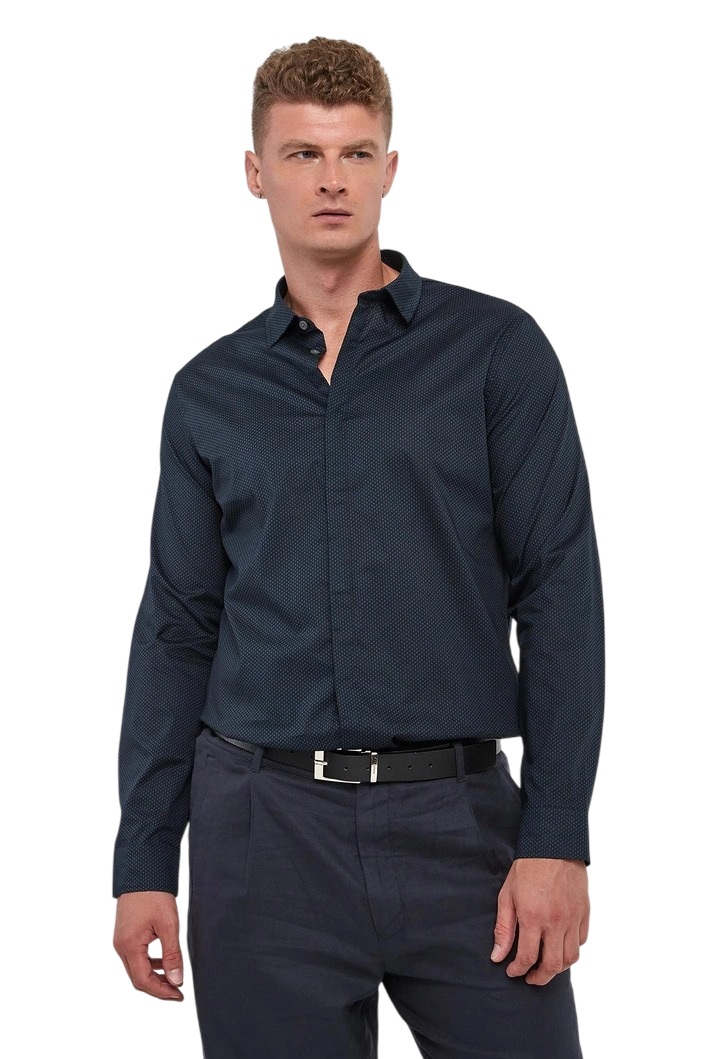 Armani Exchange Blauwe hemden