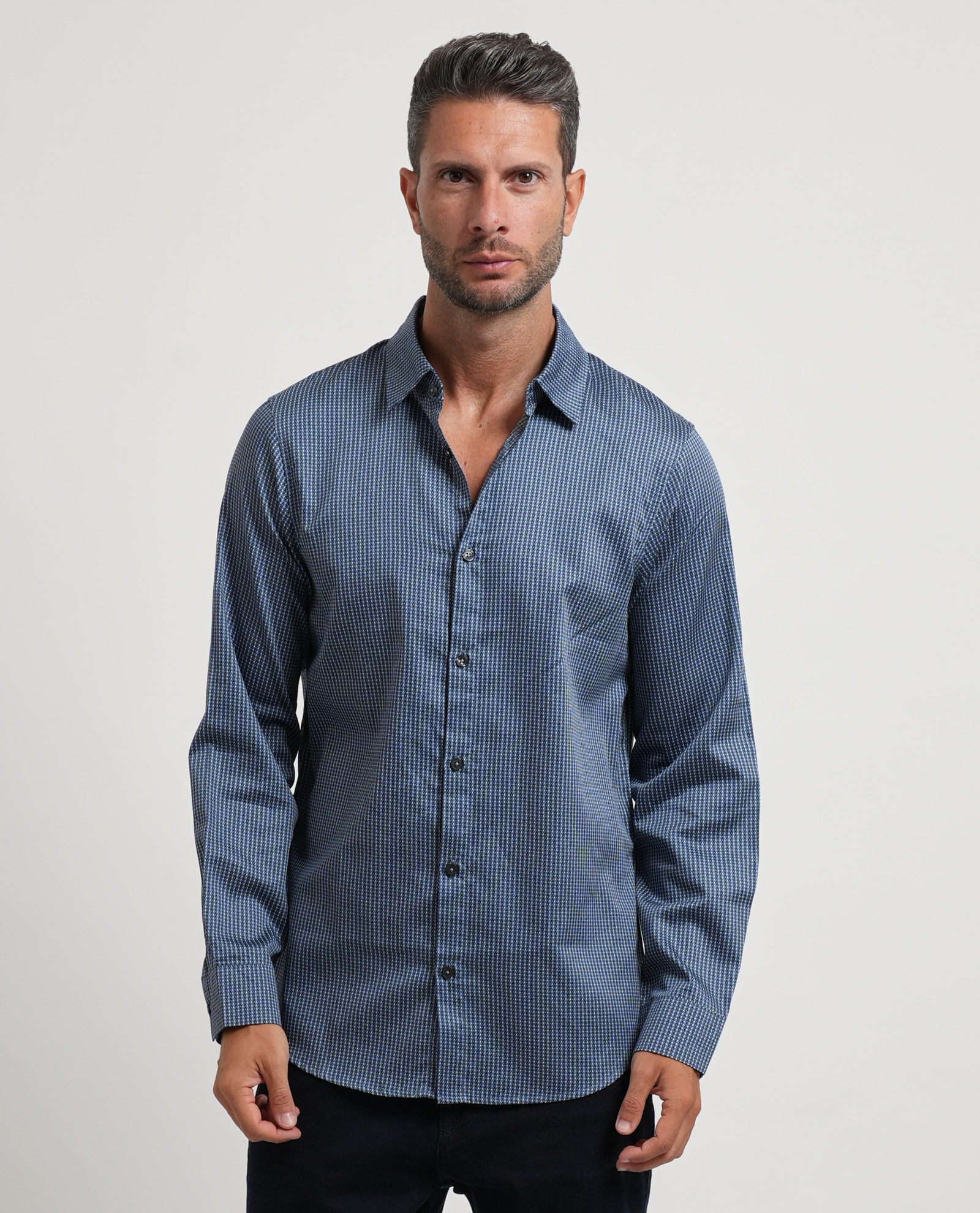 Armani Exchange Blaue Hemden