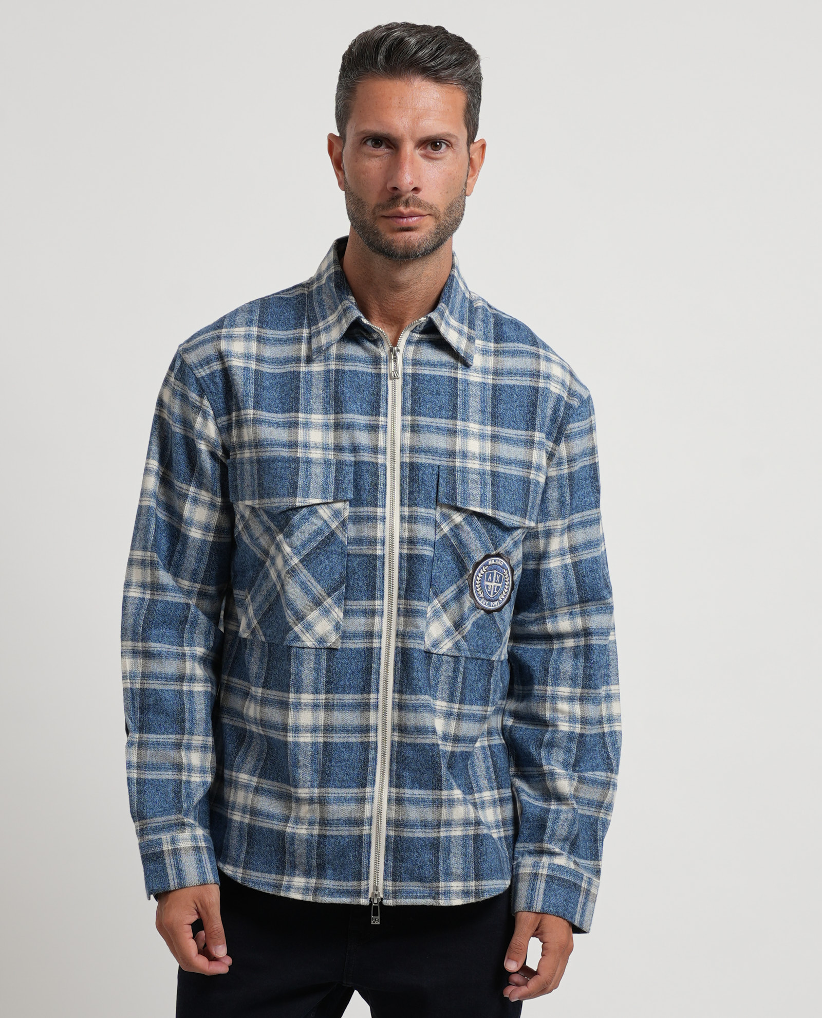 Armani Exchange Blaue Hemden