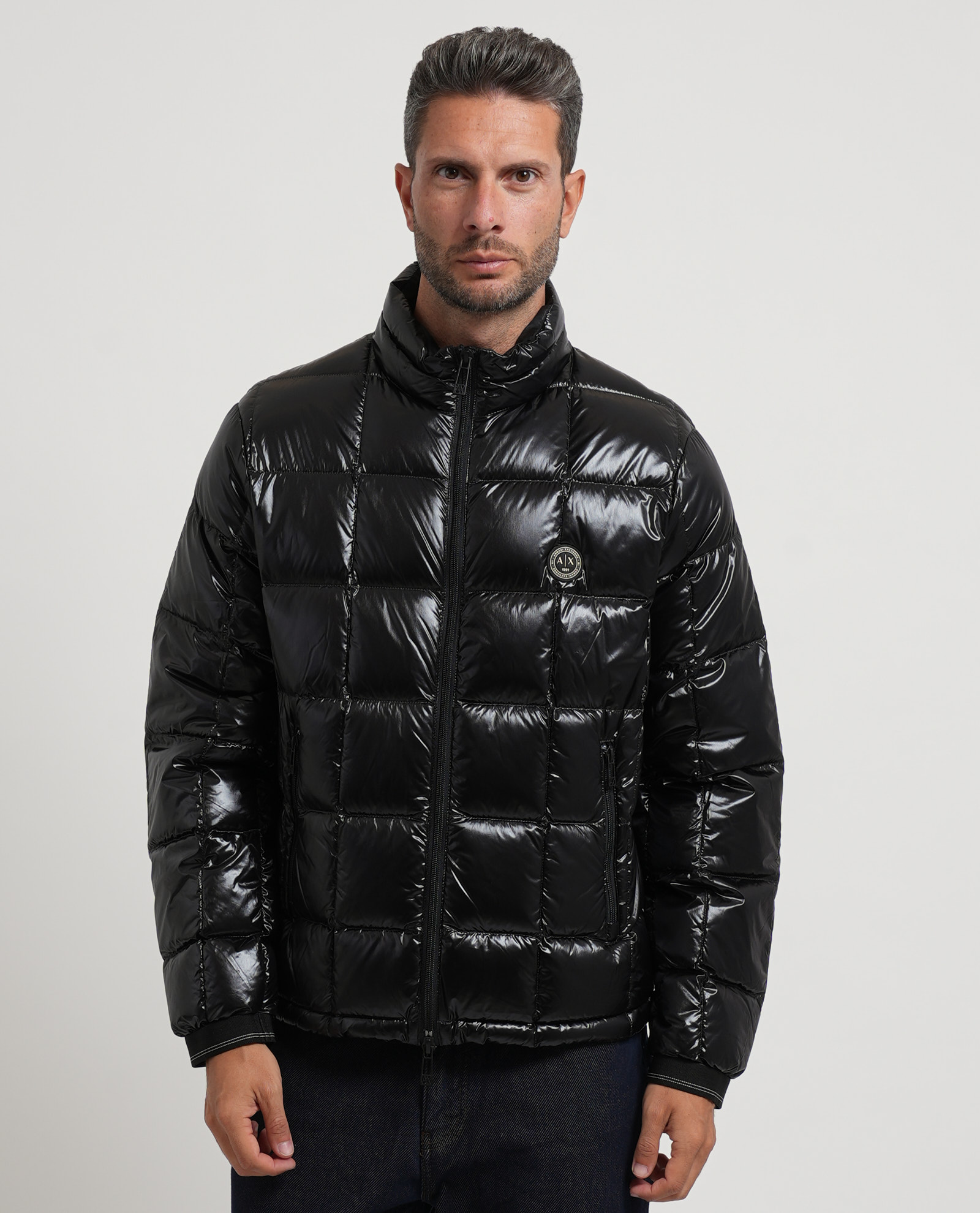 Armani Exchange Xm003474_af23755 Gewatteerde Jas Zwart M Man
