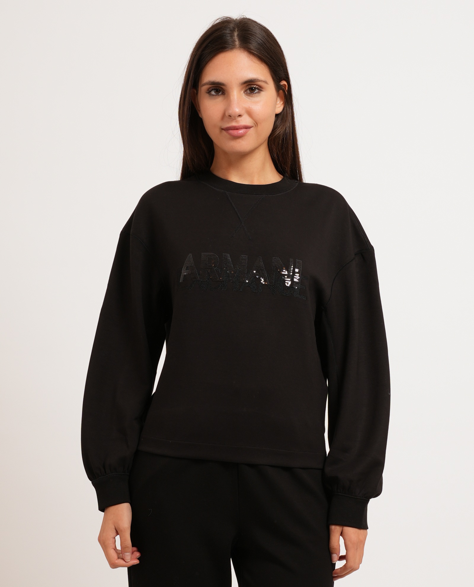 Armani Exchange Xw002397_af13397 Sweatshirt Zwart L Vrouw